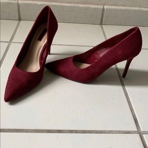 Burgundy Pump Heel